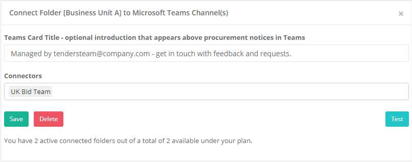 Tenderlake folder-connector