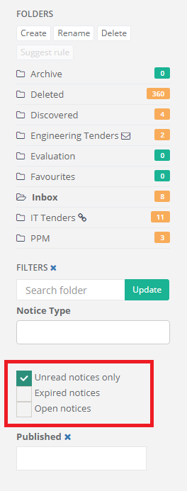 Mark all notices as read