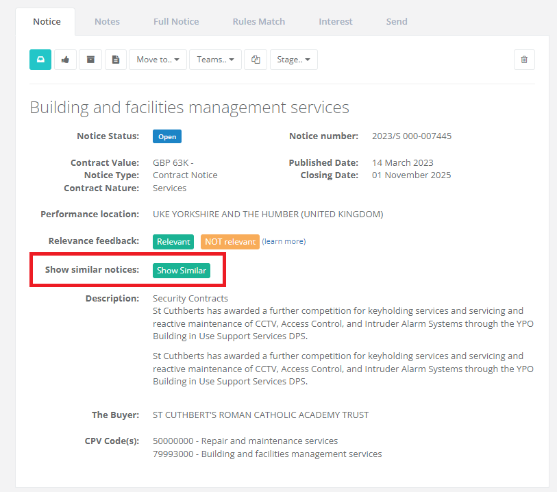 Search all public sector frameworks