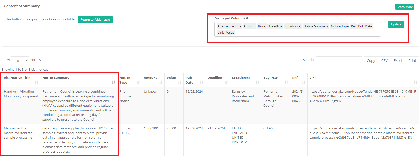 Search all public sector frameworks