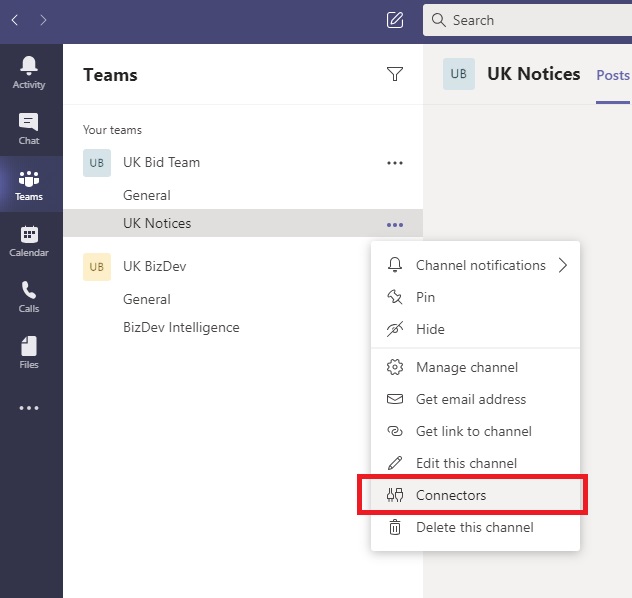 Microsoft Teams Connectors